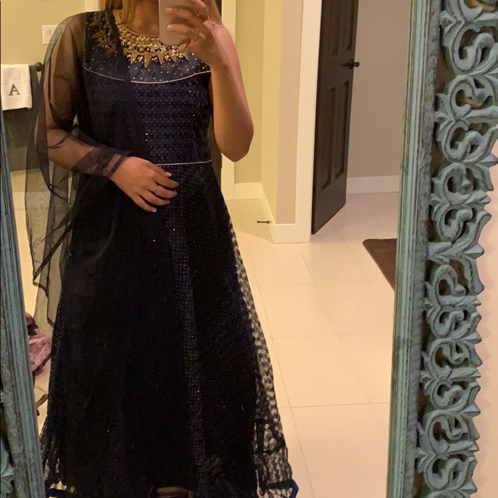 Blue Indian suit